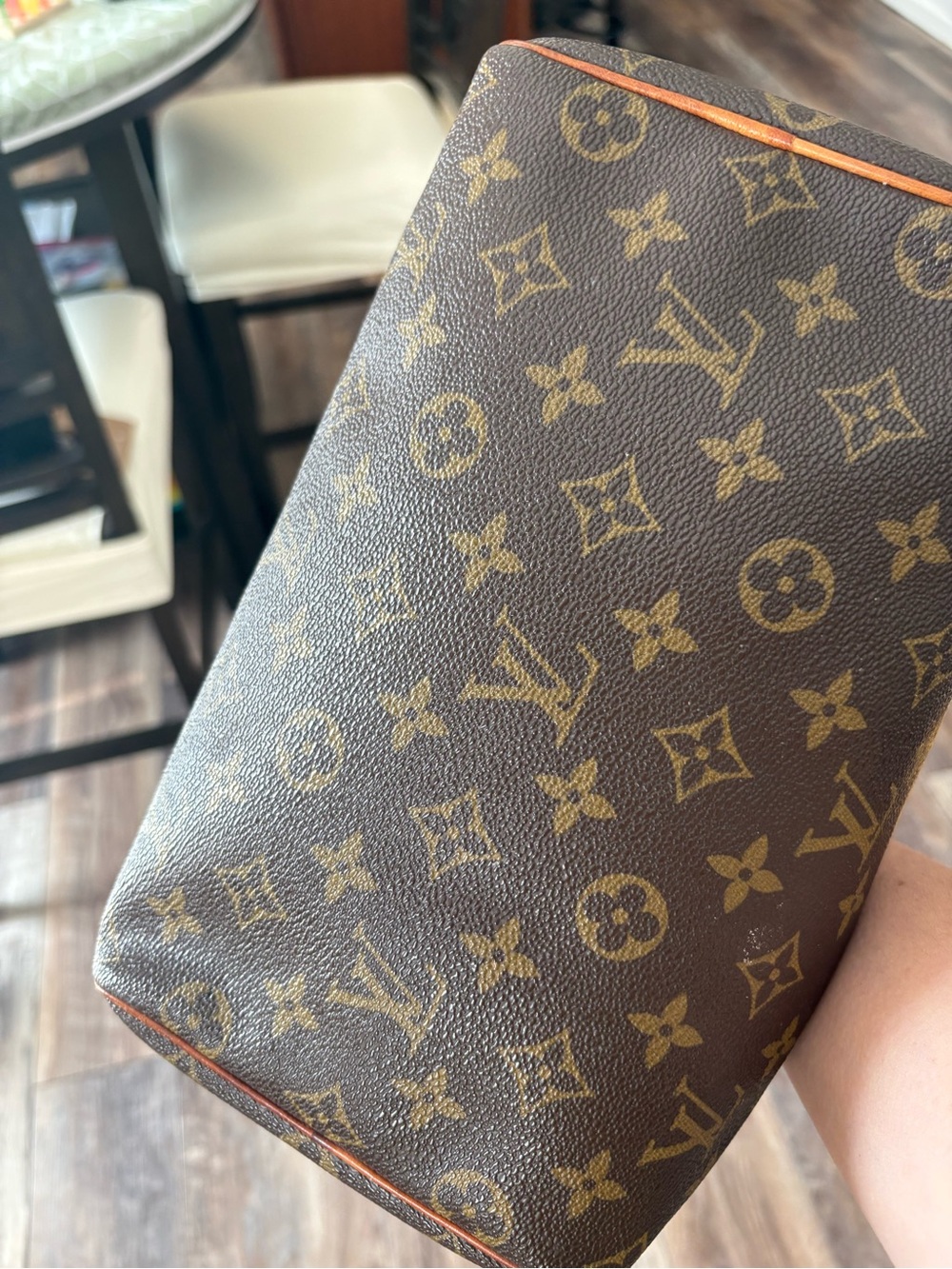 Louis Vuitton Brown Monogram Top-Handle Satchel - Picture 7 of 15